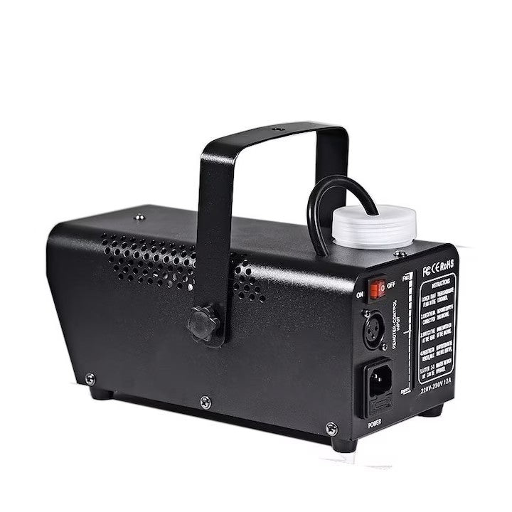 Mașină de Fum Profesională 600W AT PERFORMANCE®, cu Carcasă Metalică, Telecomandă, Negru